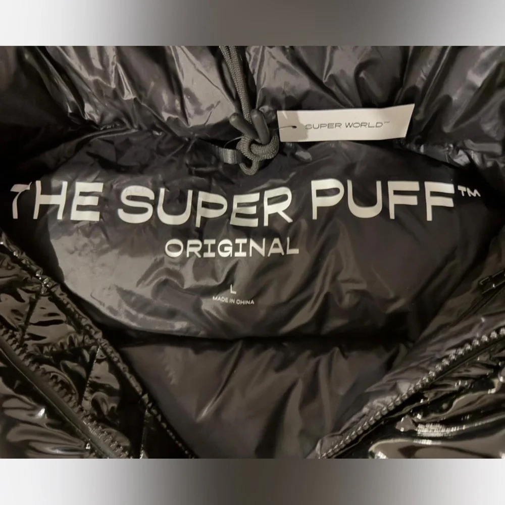 Aritzia Super Puff Coat - Gloss Black NWT - Picture 4 of 8